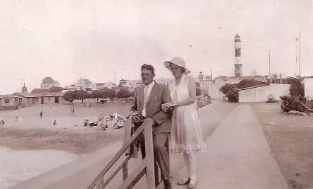 Alma and Heinrich in Swakopmund 1920